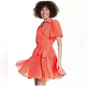 Alexis & Target Collab Pleated Wrap Tie Dress NWOT